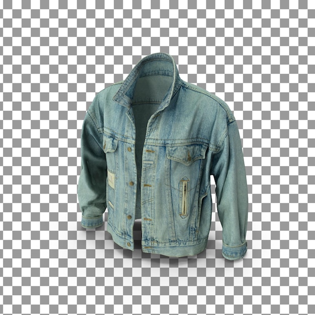 PSD modèle de veste psd 3d sur fond isolé et transparent