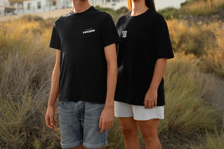 PSD modèle de vêtements avant et arrière