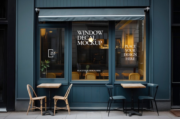 Modèle De Vitrine D'une Boutique