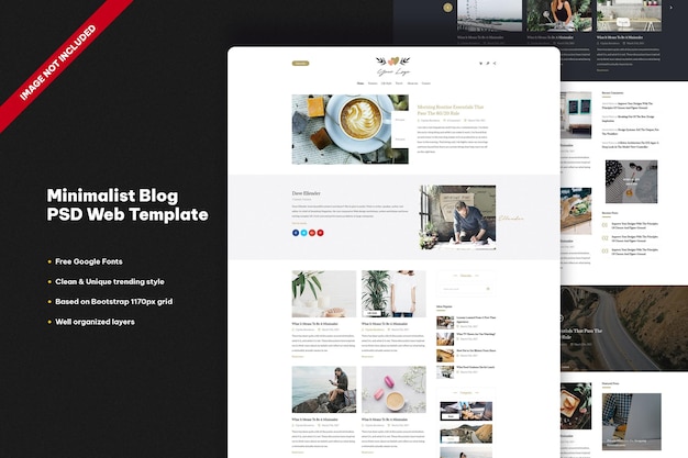 Modèle Web De Blog Minimaliste