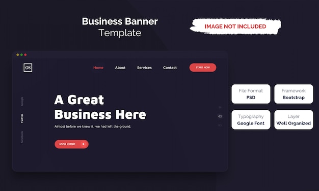 Modèle web d'entreprise