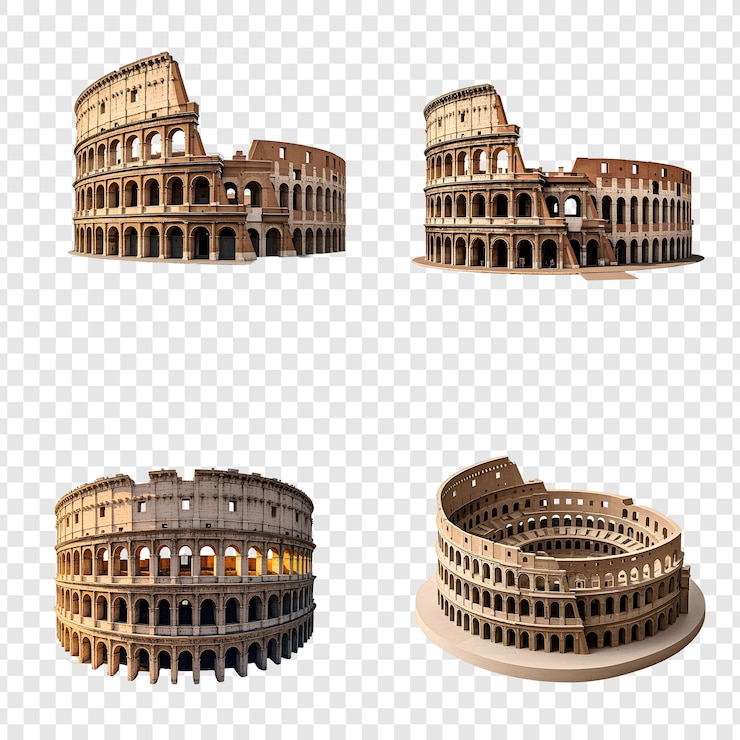 PSD modèles 3d du colisée