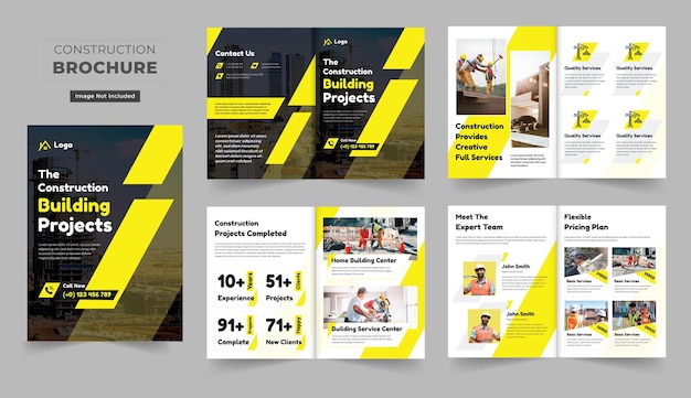 PSD modèles de brochures de construction