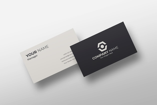 Modèles de cartes de visite modifiables en PSD
