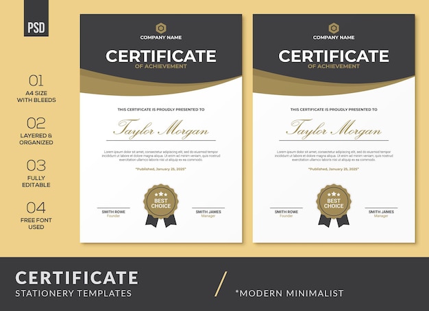 Modèles De Certificat