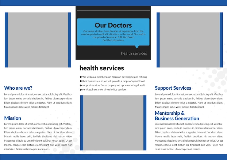PSD modèles de conception de brochures