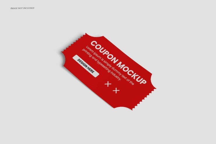 PSD modèles de coupons