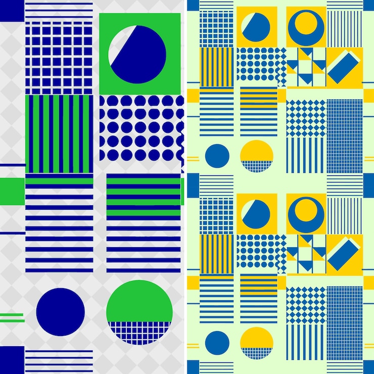 PSD des modèles minimalistes avec des formes géométriques et délimités par rec creative abstract geometric vector