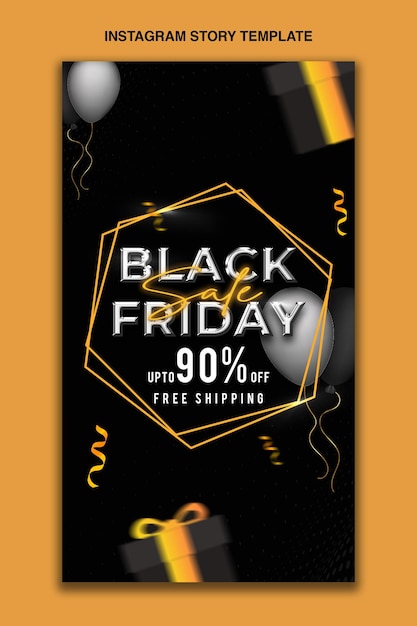 PSD modèles d'offres de vente du black friday