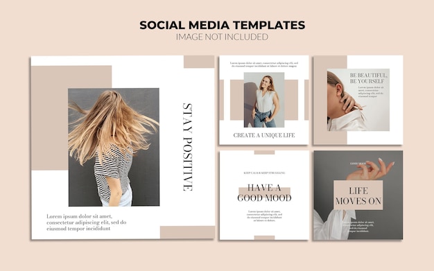 Modèles De Publication Instagram Pour Les Médias Sociaux De Beauté