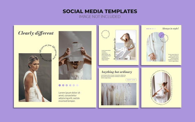 Modèles de publication Instagram de vente et de promotion sur les médias sociaux