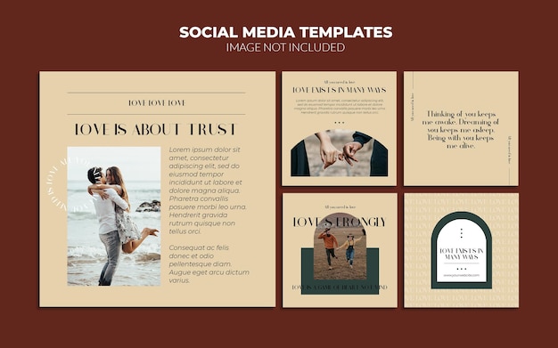 Des modèles de publications de mode sur les réseaux sociaux