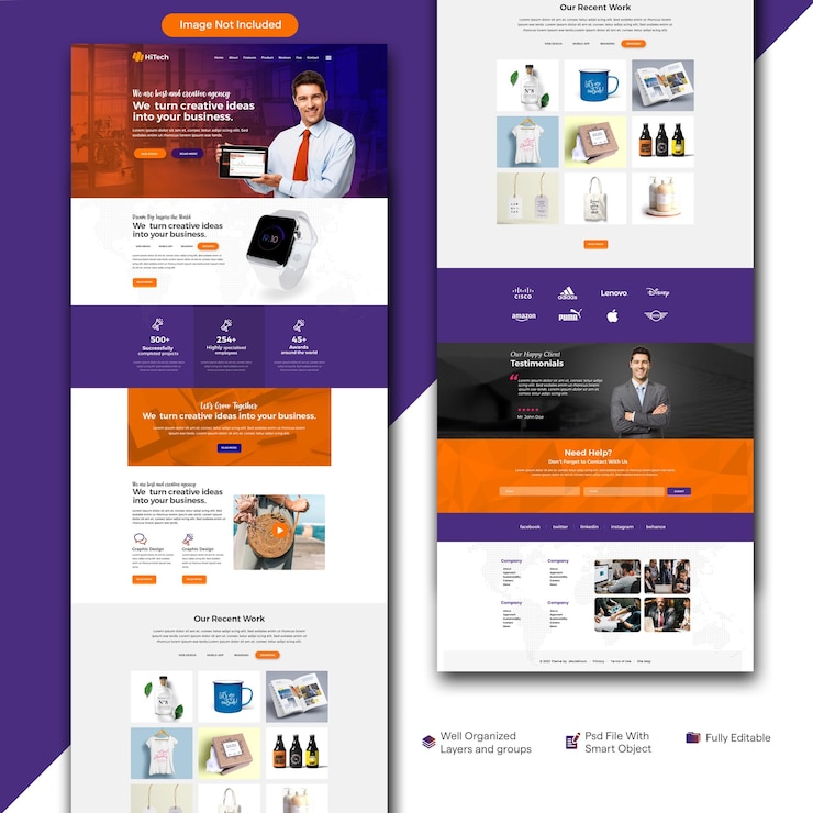 PSD modèles web