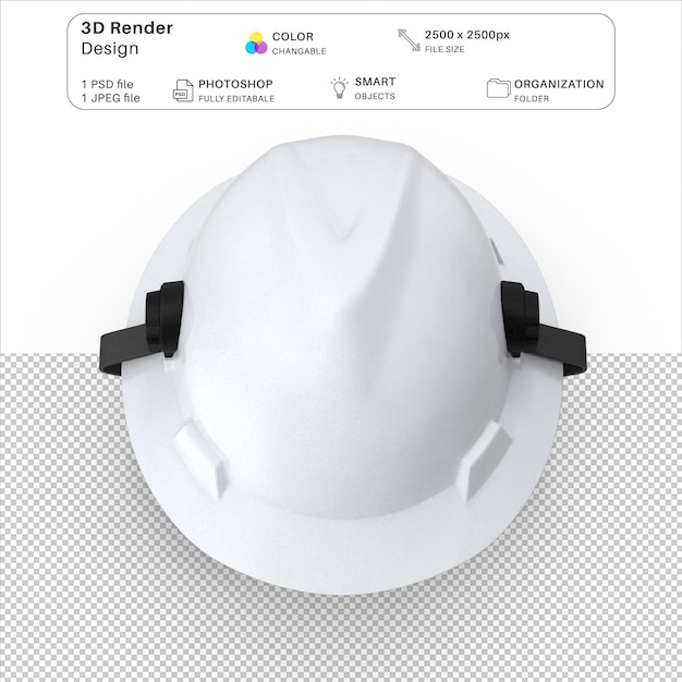 PSD modélisation 3d du casque de sécurité