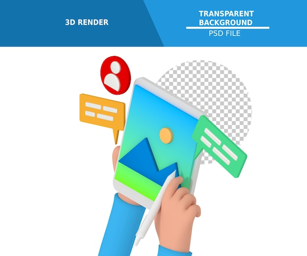 modélisation 3d isométrique de l'interface utilisateur du concepteur sur tablette