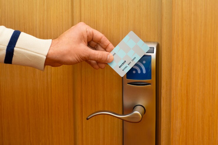 PSD modell der hotel-schlüsselkarte