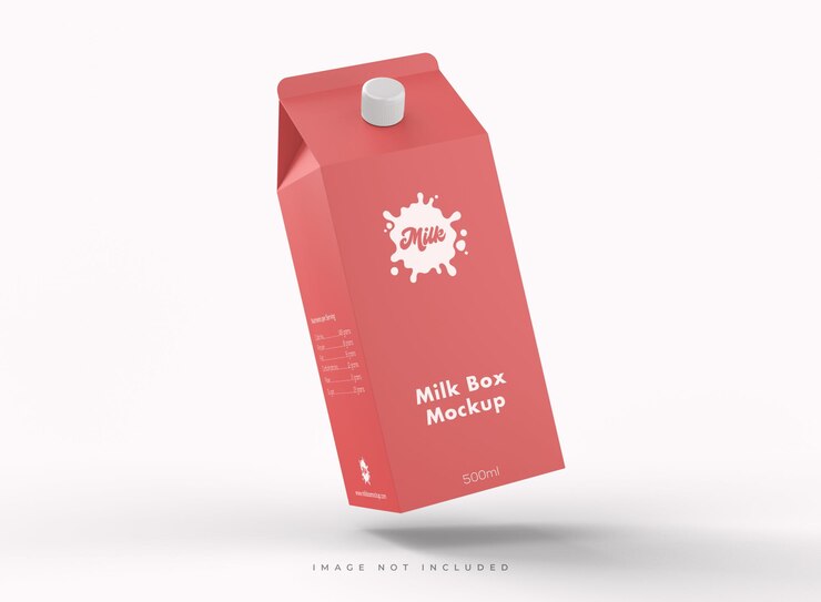 PSD modell der milchverpackungsbox
