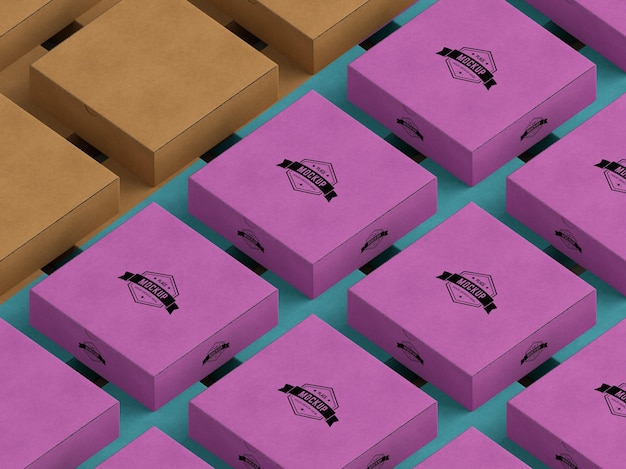 Modell der Verpackungsbox