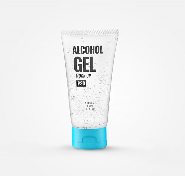 Modell des alkohol-gel-röhrchen-desinfektionsmittels