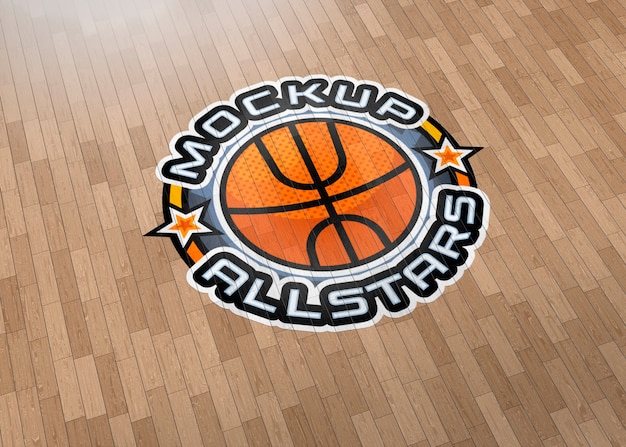 PSD modell des logos des sportplatzes