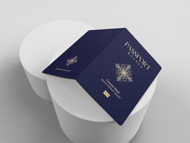 Modell einer internationalen Passhülle