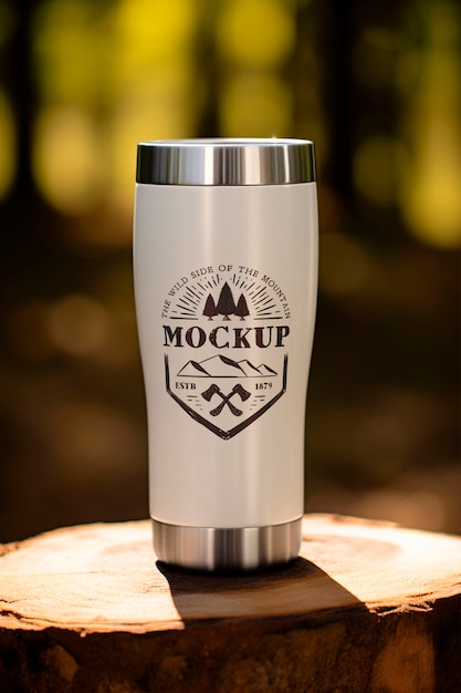 Modell einer nachhaltigen Reise-Thermos