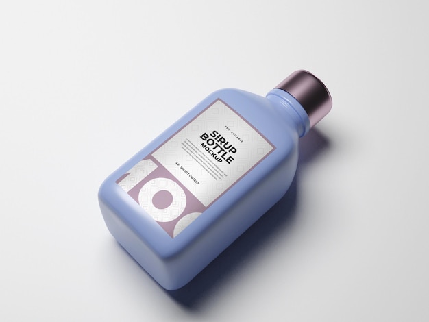 Modell einer Sirupflasche