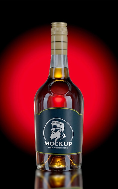 Modell einer Whiskyflasche