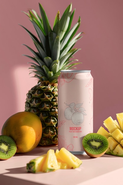 Modell einer Zitronen-Soda-Dose