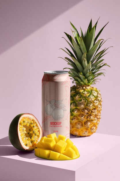 Modell einer Zitronen-Soda-Dose