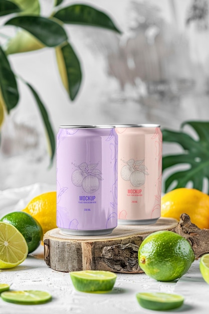 Modell einer Zitronen-Soda-Dose
