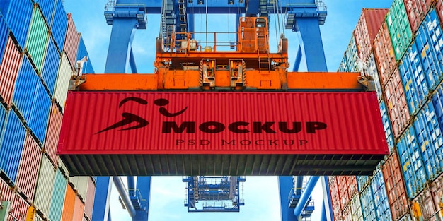 Modell eines Containerkranes