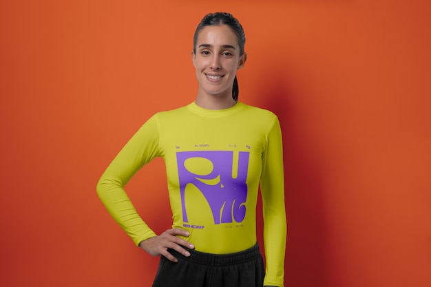 Modell eines thermischen T-Shirts für Erwachsene