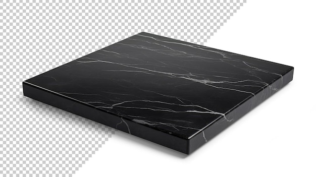 Modell eines tisches aus schwarzem marmor