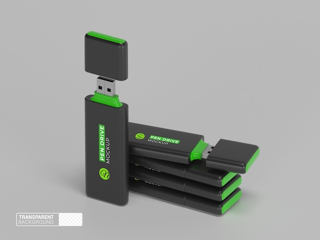 PSD modell eines usb-sticks