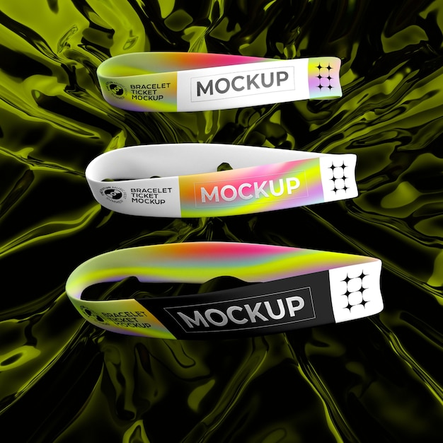 Modell für ein Armband-Ticket