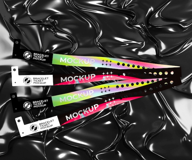 Modell für ein Armband-Ticket