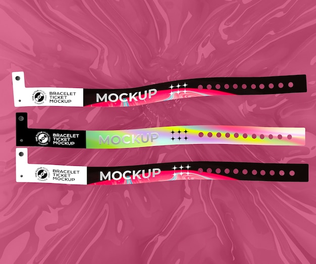 Modell für ein Armband-Ticket