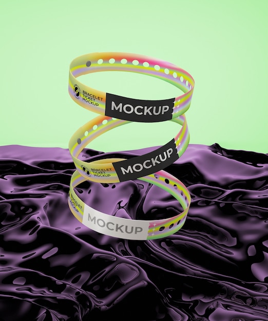 Modell für ein Armband-Ticket