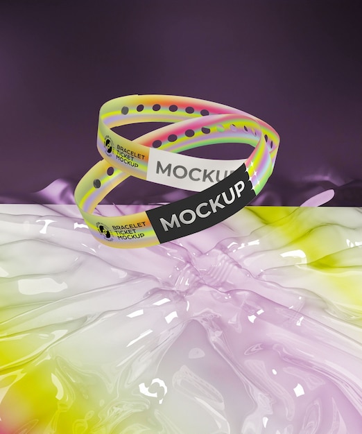 Modell für ein Armband-Ticket