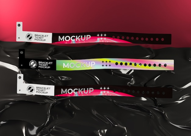 Modell für ein Armband-Ticket