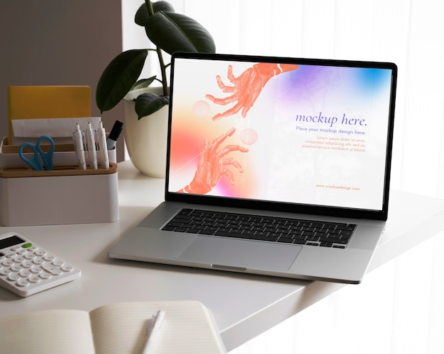 Modell für einen Laptop für Videokonferenzen