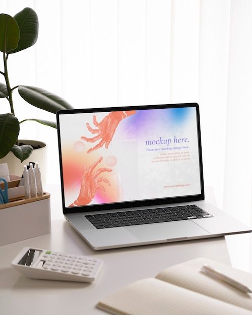 Modell für einen Laptop für Videokonferenzen