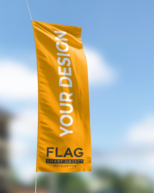 Modell mit schwenkender Flagge