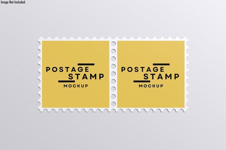 PSD modell von briefmarken