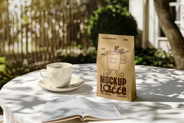 Modell von Kaffeeverpackungen