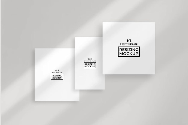 Modell zur Größenänderung des Instagram-Banners