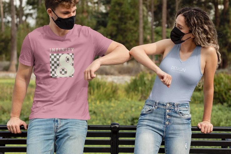 PSD modelle di tee e tank top per l'estate