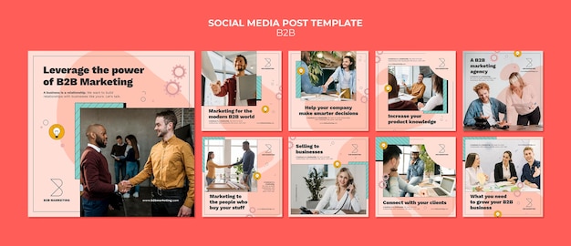 Modelli di post instagram business to business