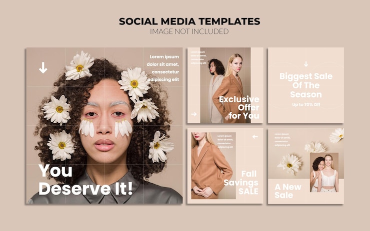 PSD modelli di post instagram di vendita e promozione sui social media